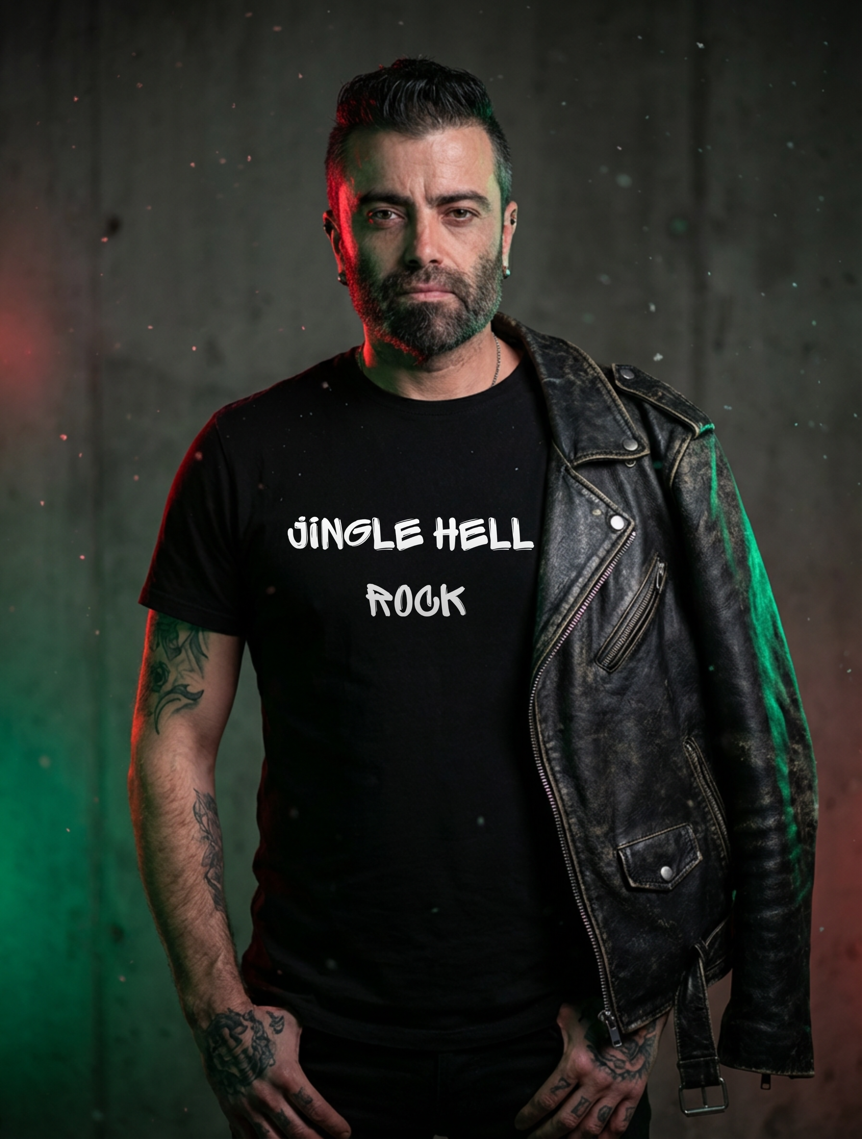 Jingle Hell Rock – Outlaw Christmas Unisex Tee