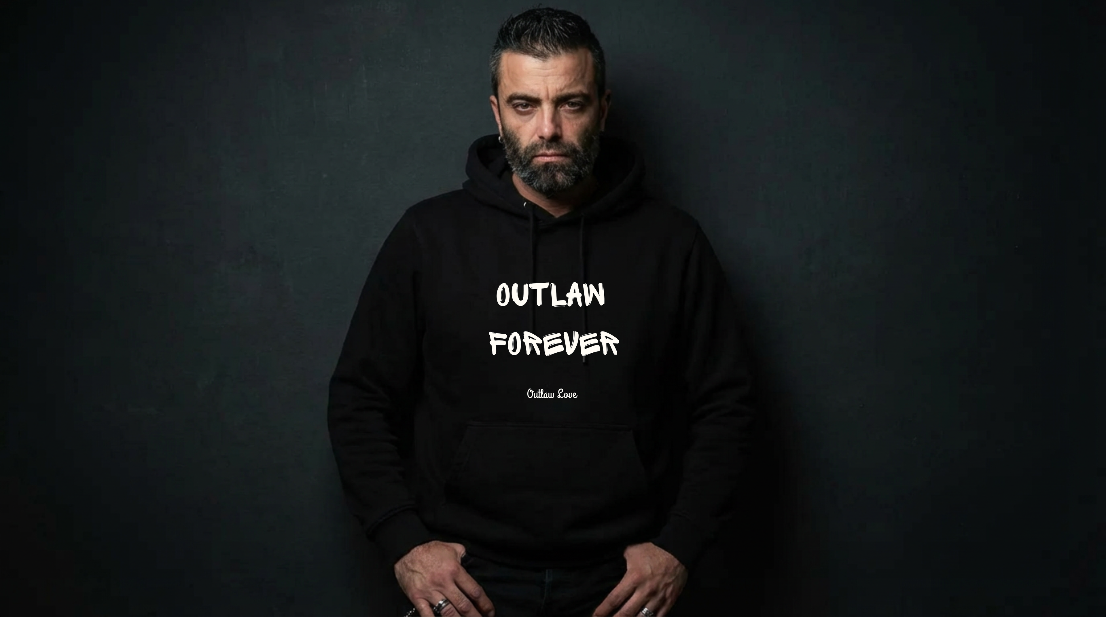Outlaw Forever Hoodie — Bold Graphic Pullover for Rebels & Bikers