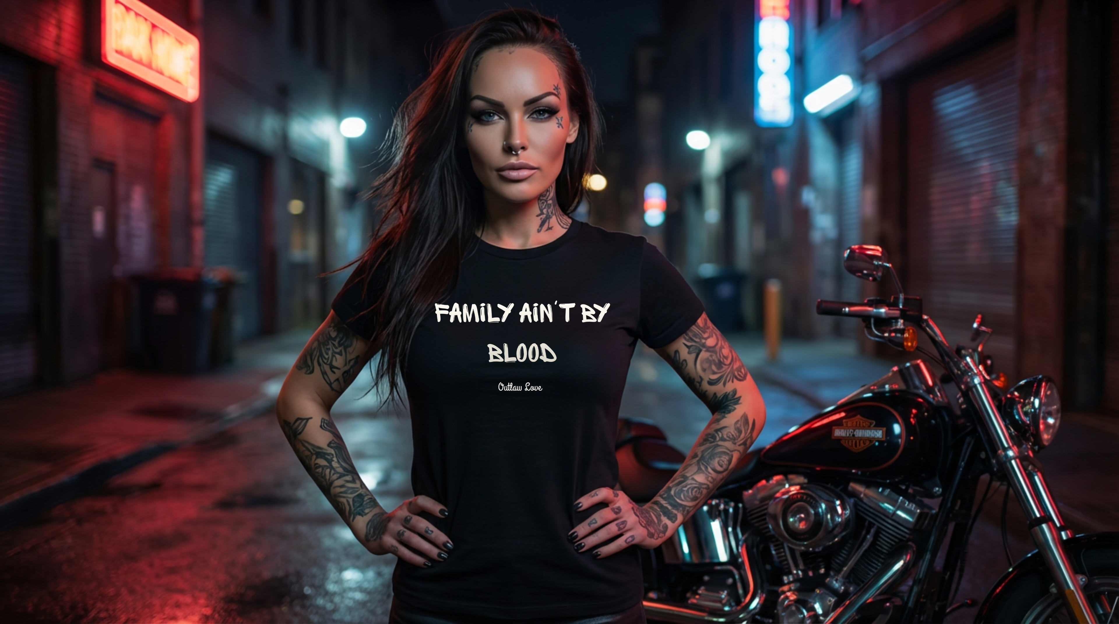 Family Ain't By Blood Tee — Black Statement T-Shirt