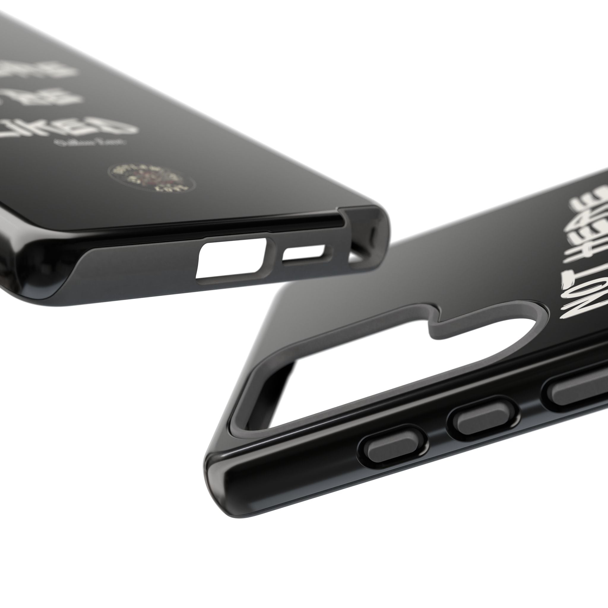 Phone Case — "Not Here to Be Liked" Matte Black Protective Cover