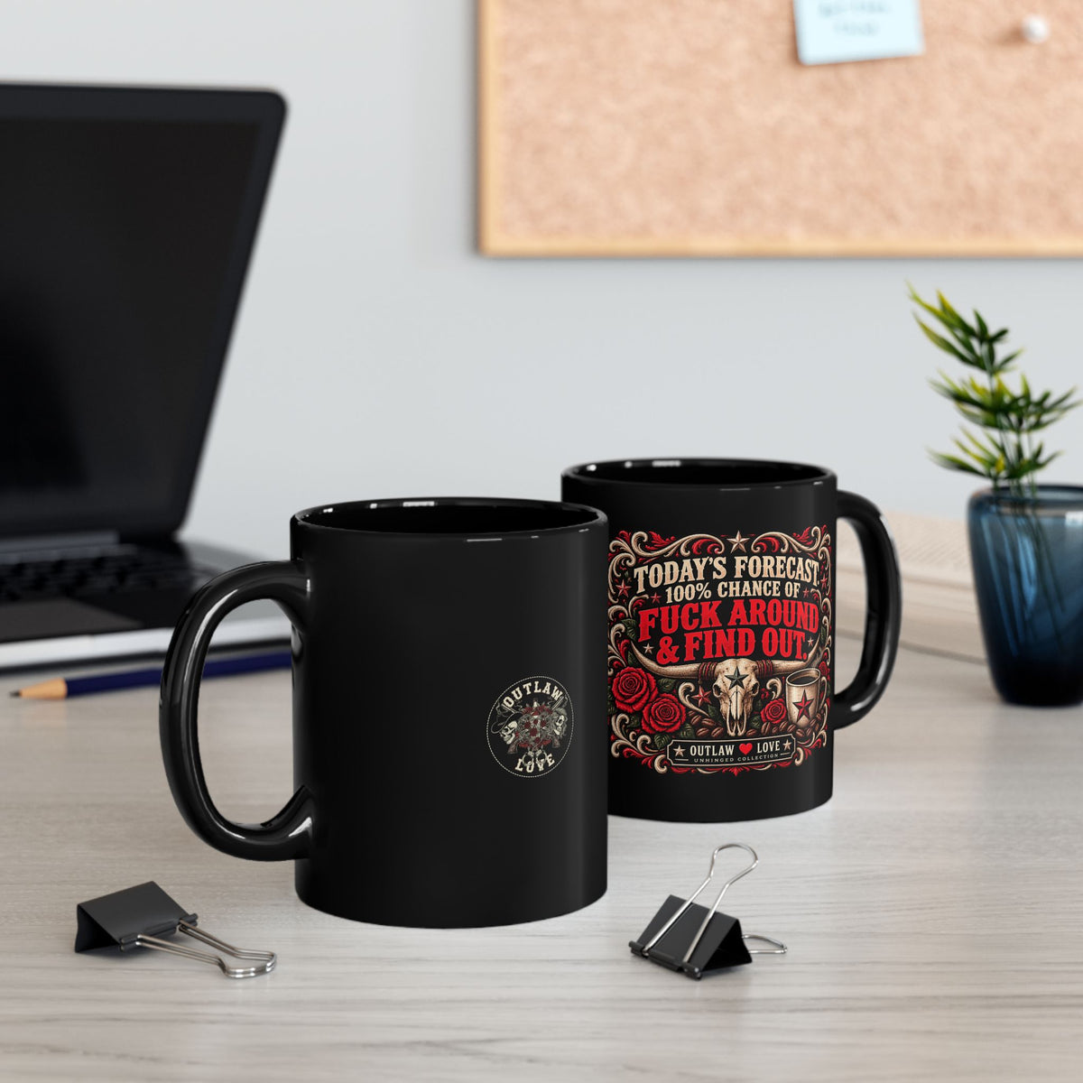 Today’s Forecast: 100% Chance of Fuck Around & Find Out Black Mug