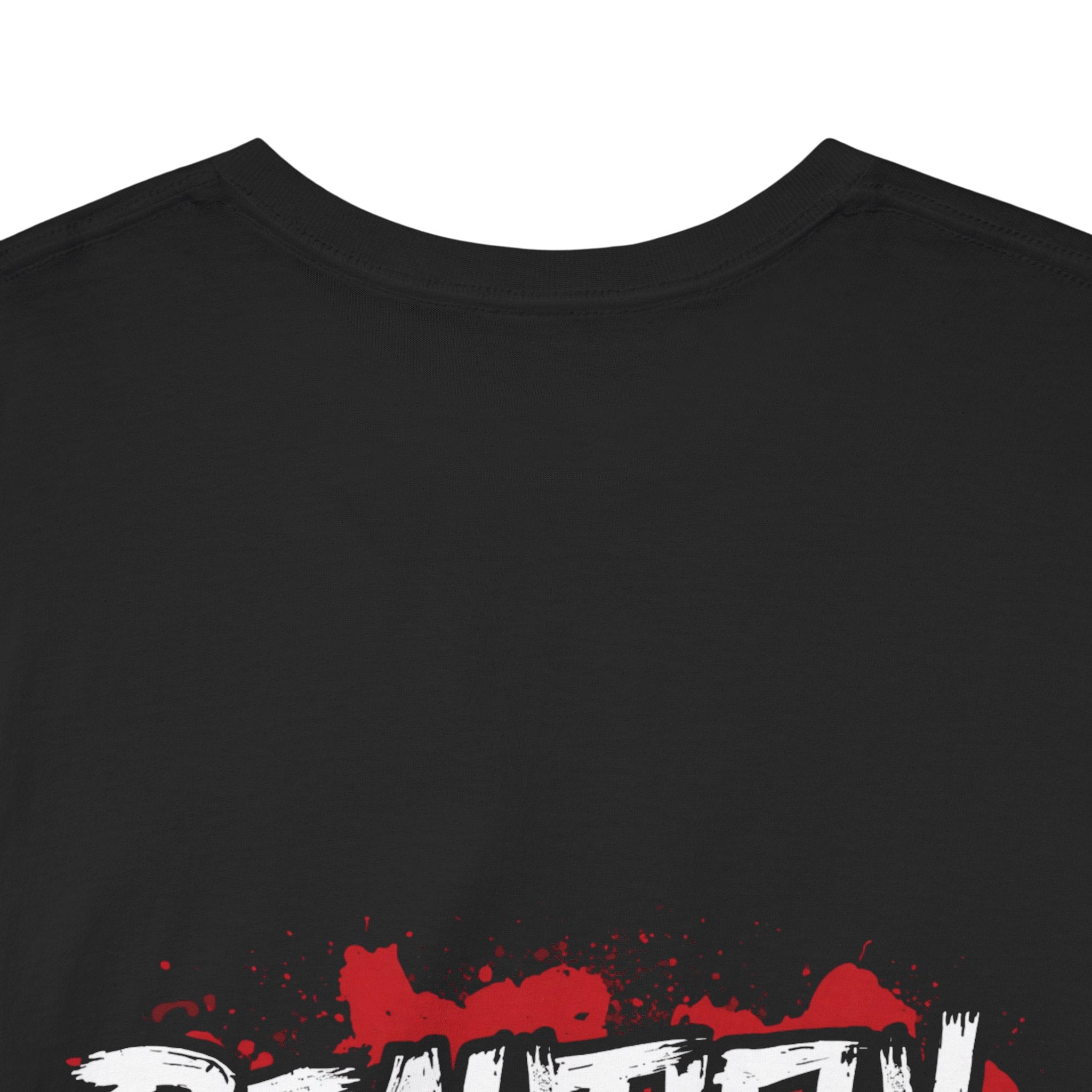 Beautiful Disaster Tee — Bold Red Drip Back Print