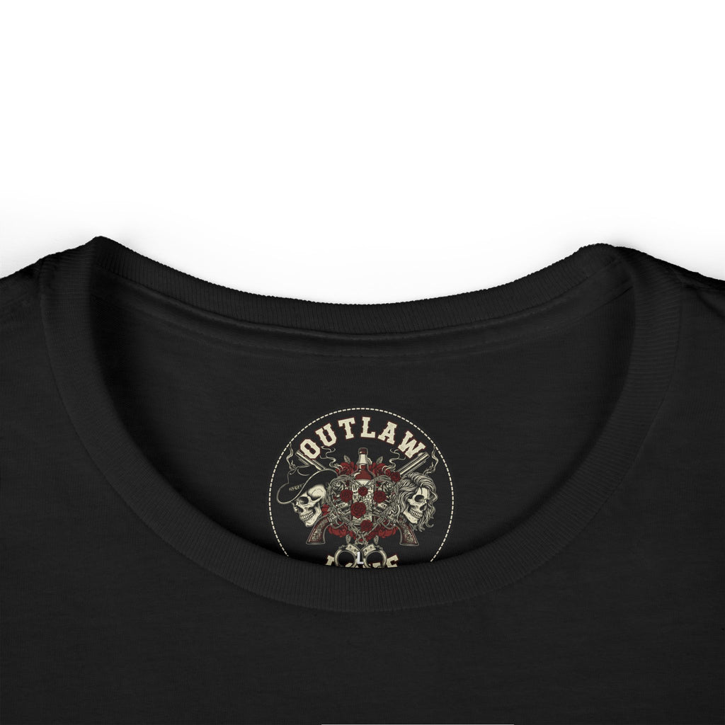 Raised Hell Broke Hearts Women's Tee — Outlaw Love Rock Shirt